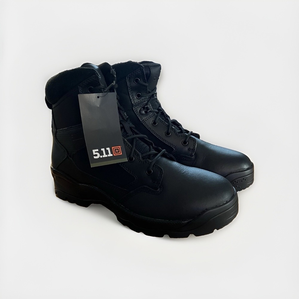 NWT 5.11 Tactical ATAC 2.0 6" Non-Zip Boots Men's 12 Black Work Duty Workwear